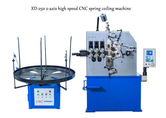 Máy cuộn lò xo 2 trục XD-250 Sản xuất lò xo nén 2.0mm đến 5.0mm