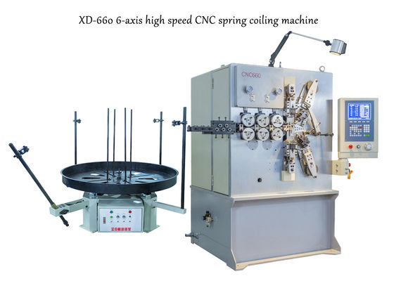 XD-660 Máy cuộn lò xo CNC tốc độ cao 6 trục để chế tạo lò xo chính xác
