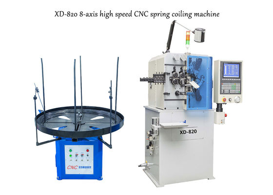 XD-820 Máy cuộn lò xo tốc độ cao 8 trục làm cho đường kính dây 0,5 đến 2,0mm