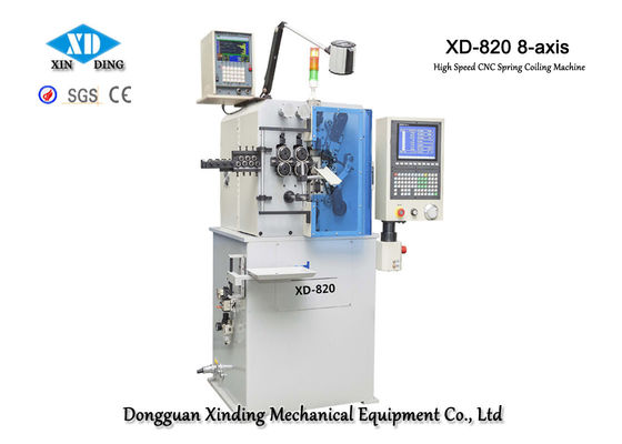 XD-820 Máy cuộn lò xo tốc độ cao 8 trục làm cho đường kính dây 0,5 đến 2,0mm