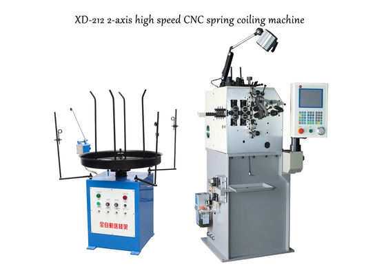 Máy cuộn lò xo hai trục 0,3-1,2mm, được điều khiển bằng CNC với độ chính xác cao