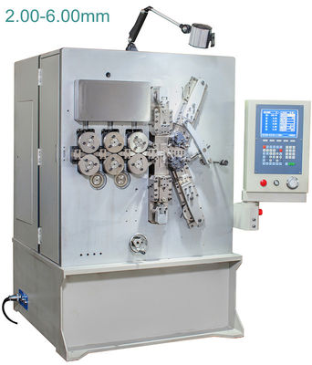2.00 - 6.00mm Máy làm mô-tơ CNC Spring Making Machine / Thiết bị Năm trục