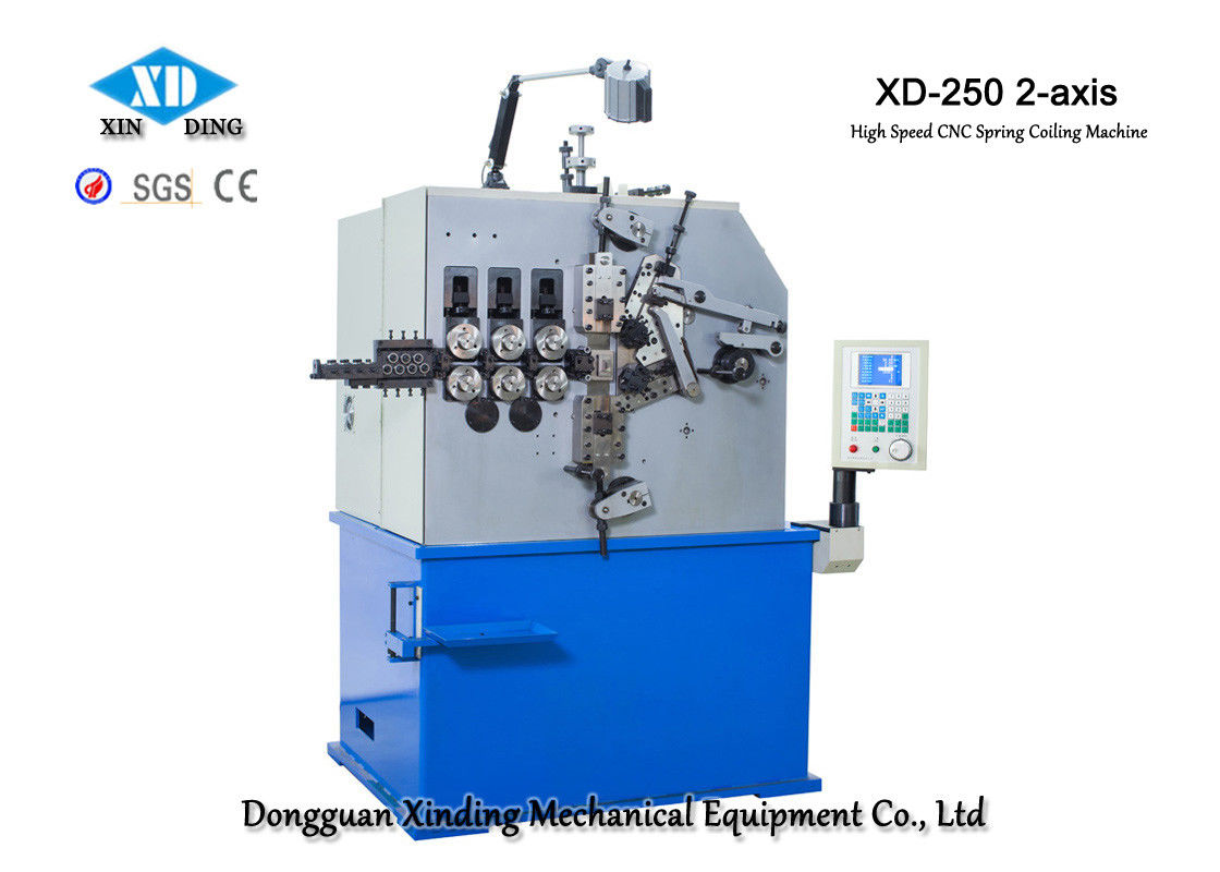 Máy cuộn lò xo 2 trục XD-250 Sản xuất lò xo nén 2.0mm đến 5.0mm