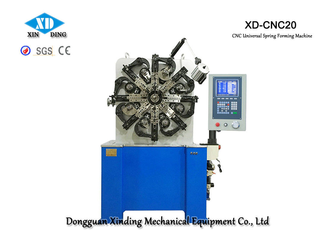 Máy lò xo xoắn 3 trục XD-CNC20 với phạm vi đường kính dây 0,3mm đến 2,3mm