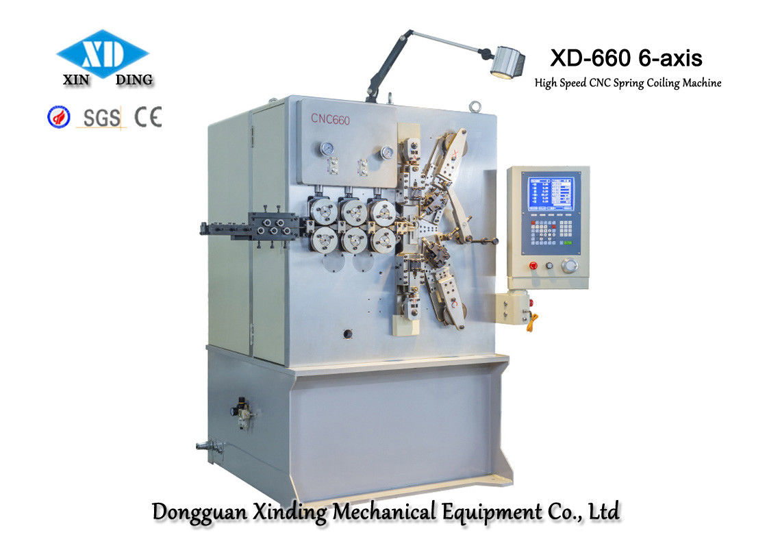 XD-660 Máy cuộn lò xo CNC tốc độ cao 6 trục để chế tạo lò xo chính xác