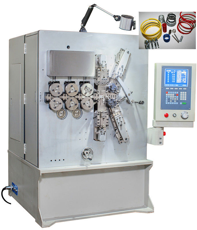 2.00 - 6.00mm Năm trục CNC Coil Spring Machine Với Servo Motion System